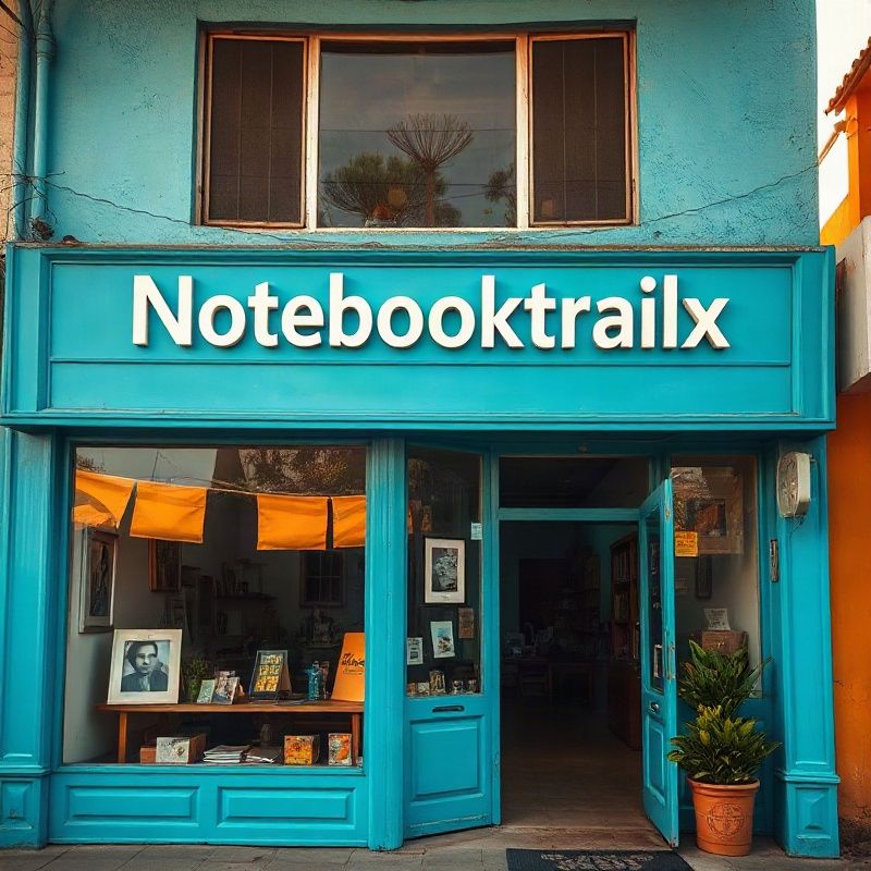 The azure shopfront of Notebooktrailx on Oginga Odinga Street, Kisumu